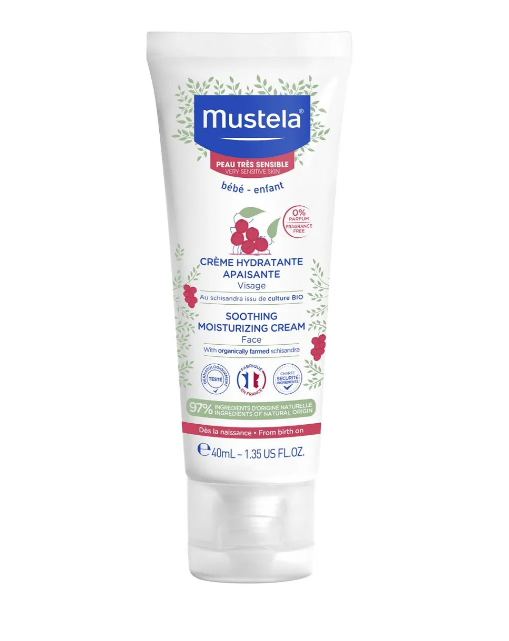 Mustela Creme Olii E Burrocacao-Crema Viso Lenitiva 40Ml -