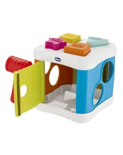 Chicco Giochi Primi Mesi-Cubo Incastra & Martella 2In1 -