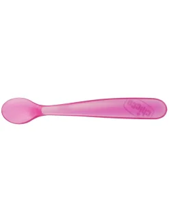 Chicco Piatti E Posate-Cucchiaio Morbido Silicone 6M+ Rosa (2Pz)