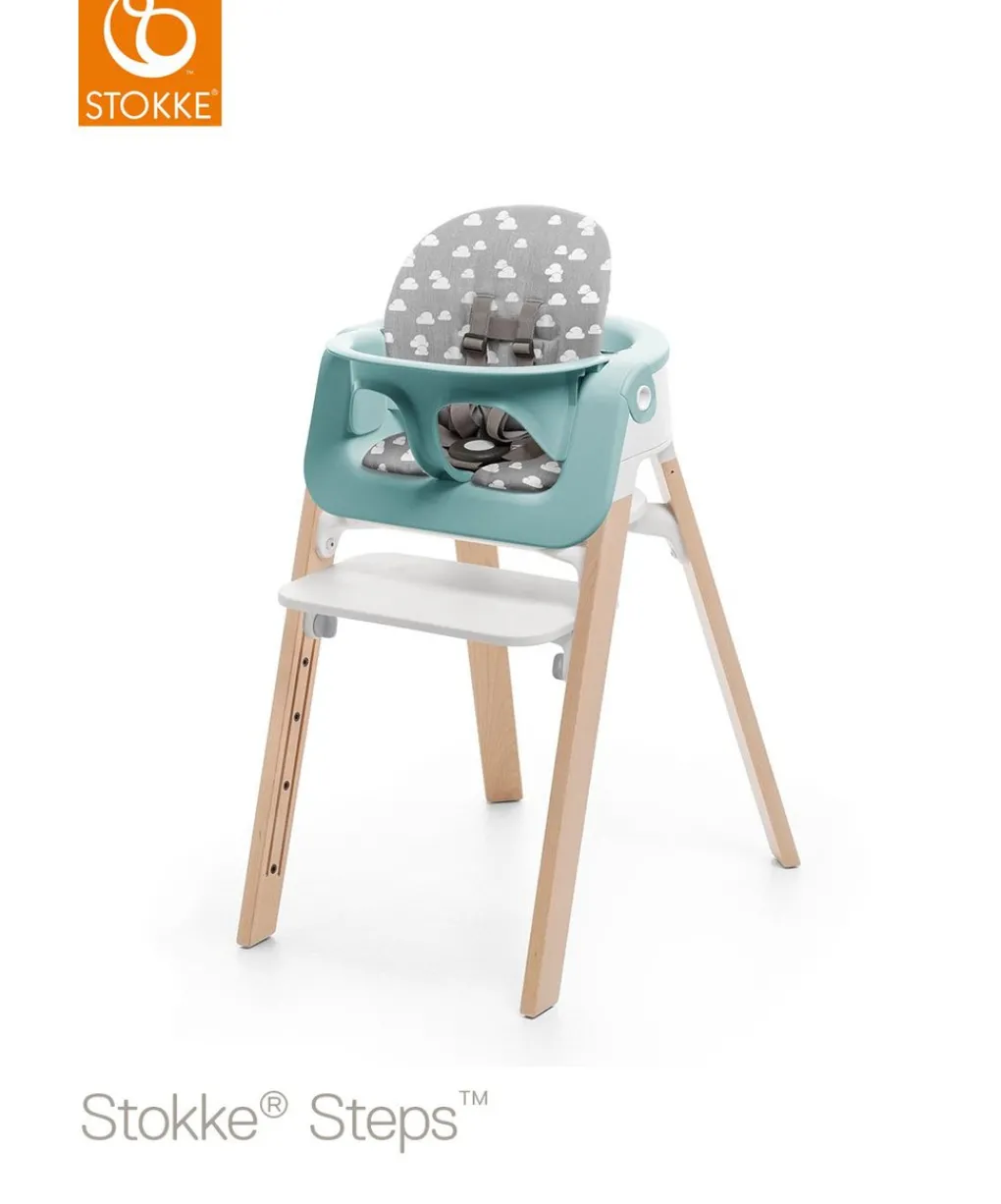 Stokke Accessori Seggioloni-Cuscino ? Steps Baby Set - Grey Clouds