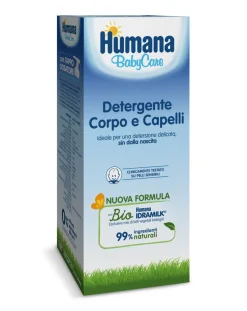 Humana Baby Care Saponi E Bagnoschiuma-Detergente Corpo & Capelli 300 Ml