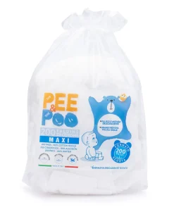 The Pee & The Poo Pasta E Polvere Cambio-Faldine Di Cotone 200 Pezzi - Pee&Poo