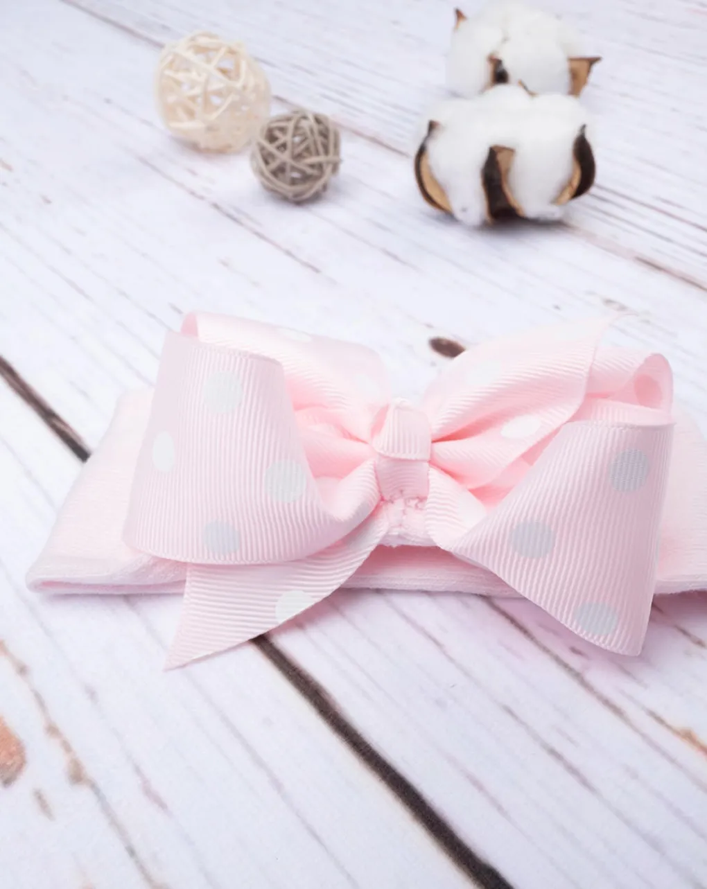 Prenatal Cappelli E Accessori-Fascetta Neonata Rosa Con Fiocco