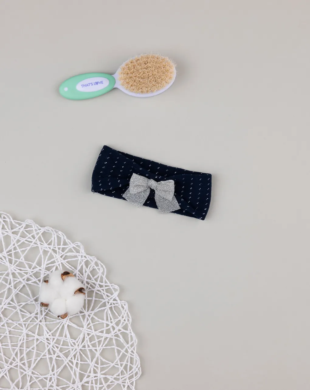 Prenatal Cappelli E Accessori-Fascia Bimba Blu E Lurex