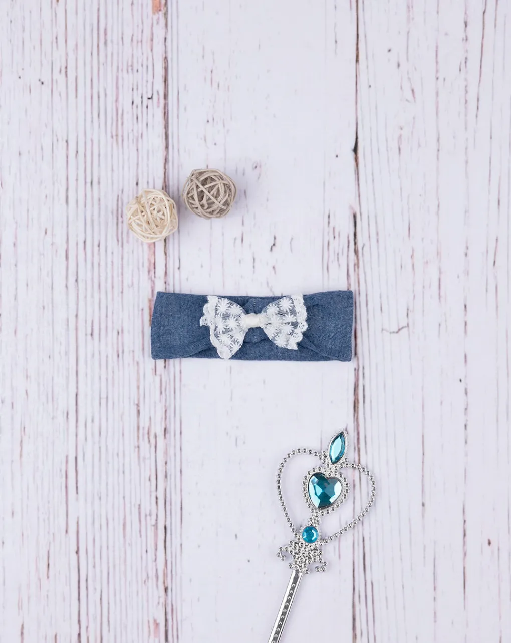 Prenatal Cappelli E Accessori-Fascia Casual Capelli Neonata Con Fiocco