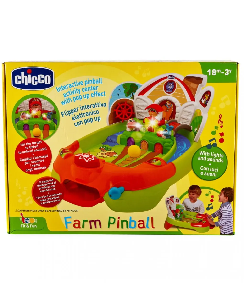 Chicco Giochi Interattivi E Prescolari-Fattoria Gioco Il Flipper Di Tom -