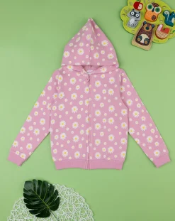 Prenatal Felpe E Maglioni-Felpa Bambina Con Cappuccio Rosa