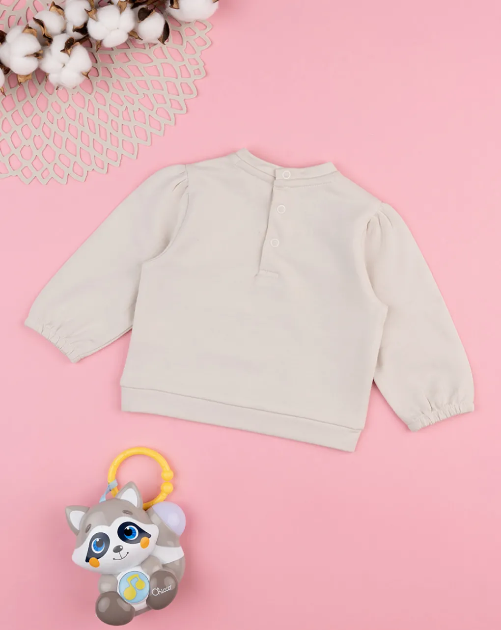 Prenatal Magliette-Felpa Bimba Beige