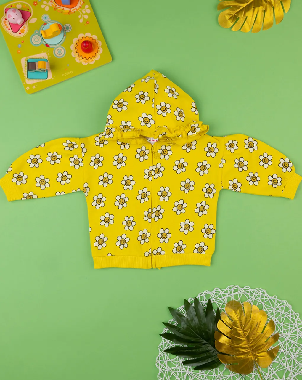 Prenatal Maglioni E Cardigan-Felpa Bimba French Terry Gialla