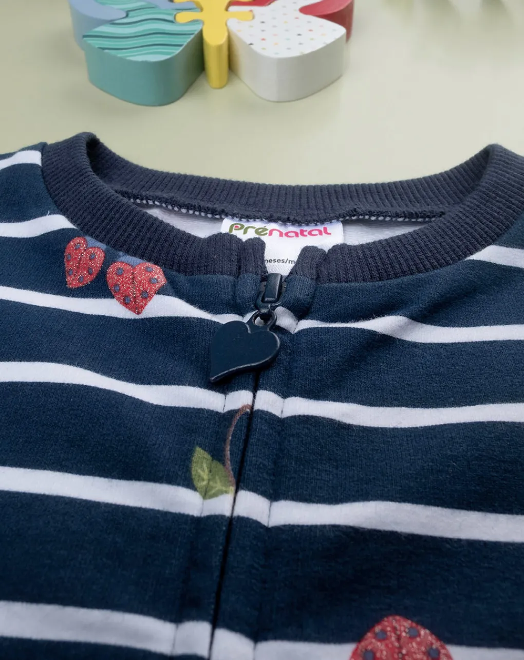 Prenatal Maglioni E Cardigan-Felpa Bimba French Terry Blu "Coccinelle”