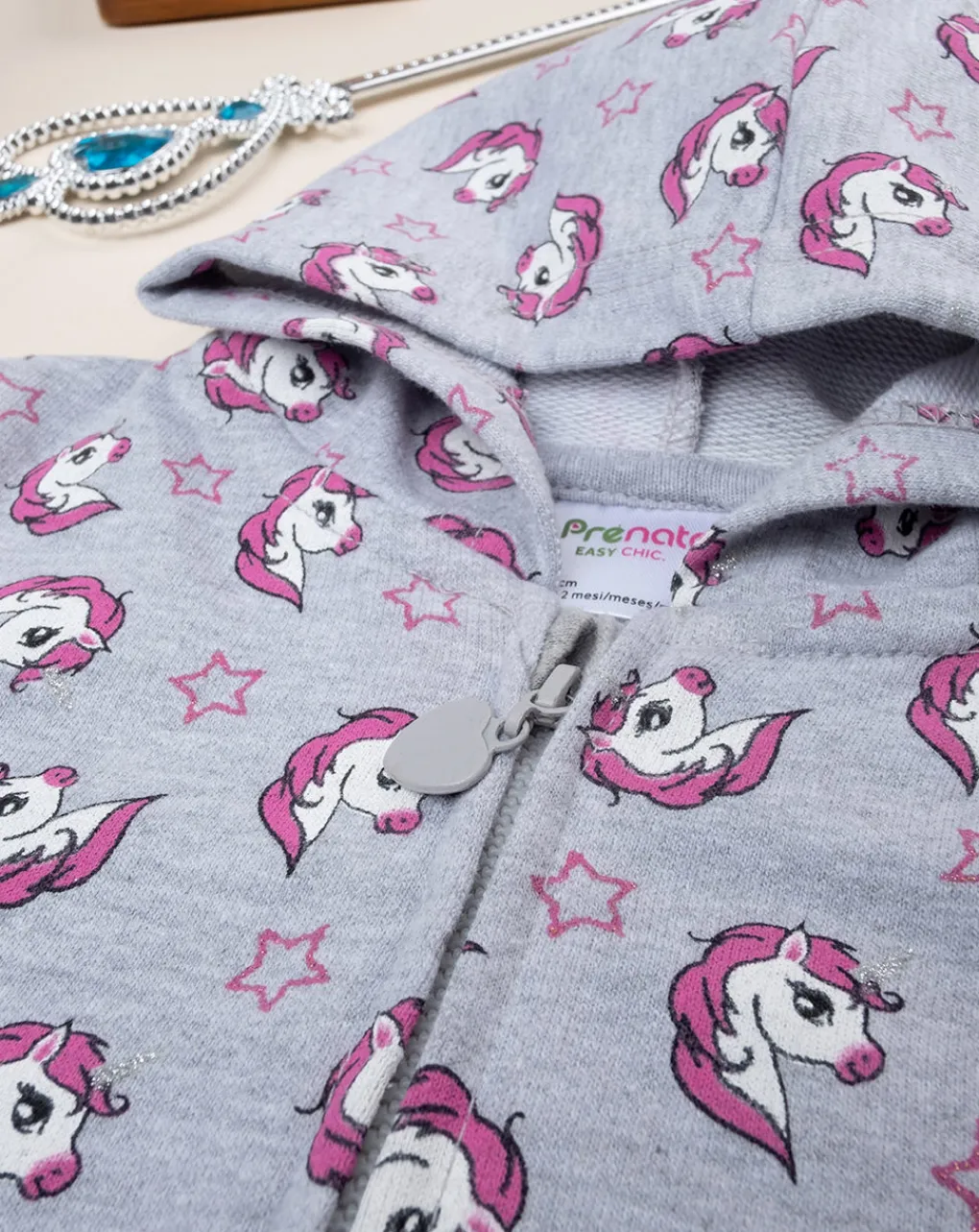 Prenatal Maglioni E Cardigan-Felpa Bimba French Terry "Unicorno”