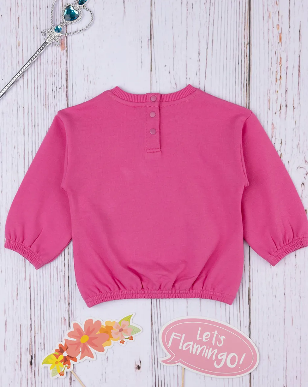 Prenatal Maglioni E Cardigan-Felpa Bimba French Terry "Gattina” Rosa