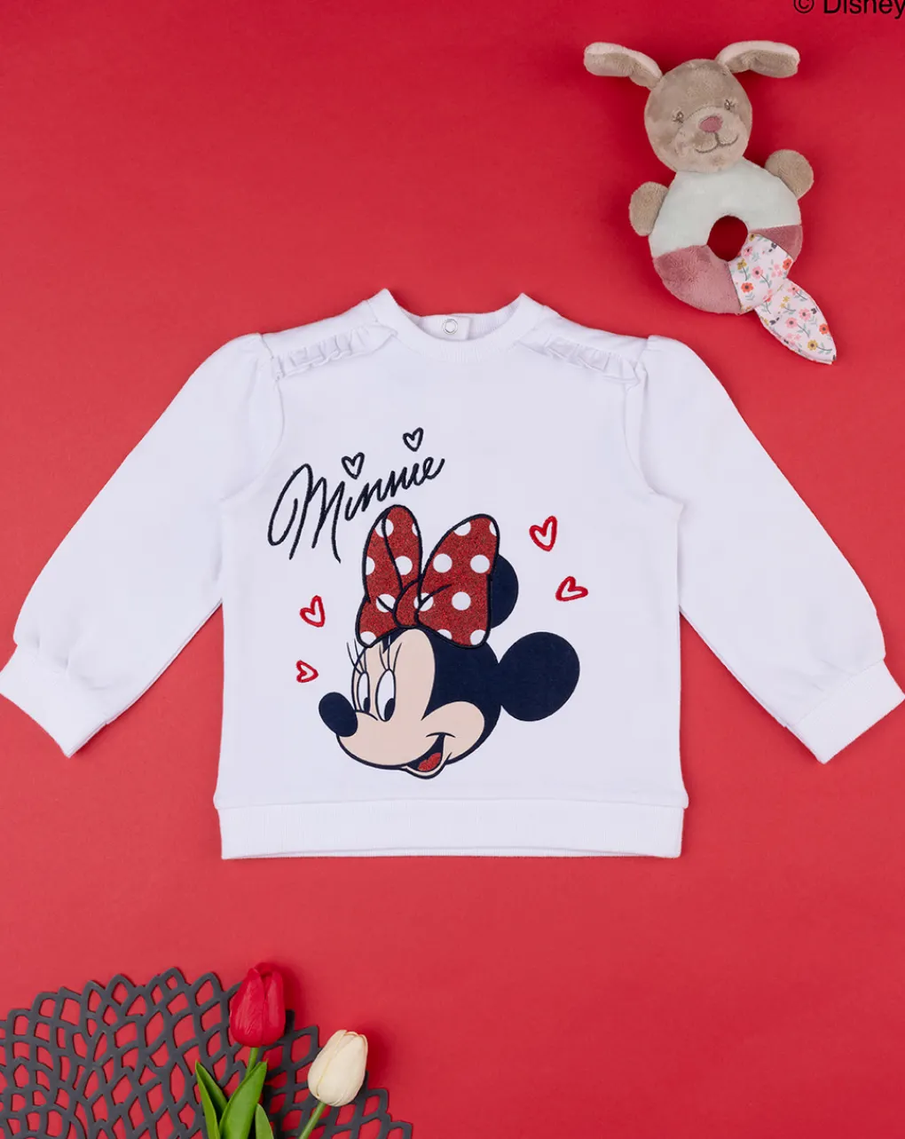 Prenatal Maglioni E Cardigan-Felpa Bimba "Minnie” Organic Cotton