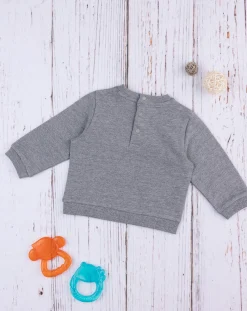 Prenatal Magliette-Felpa Bimbo Grey