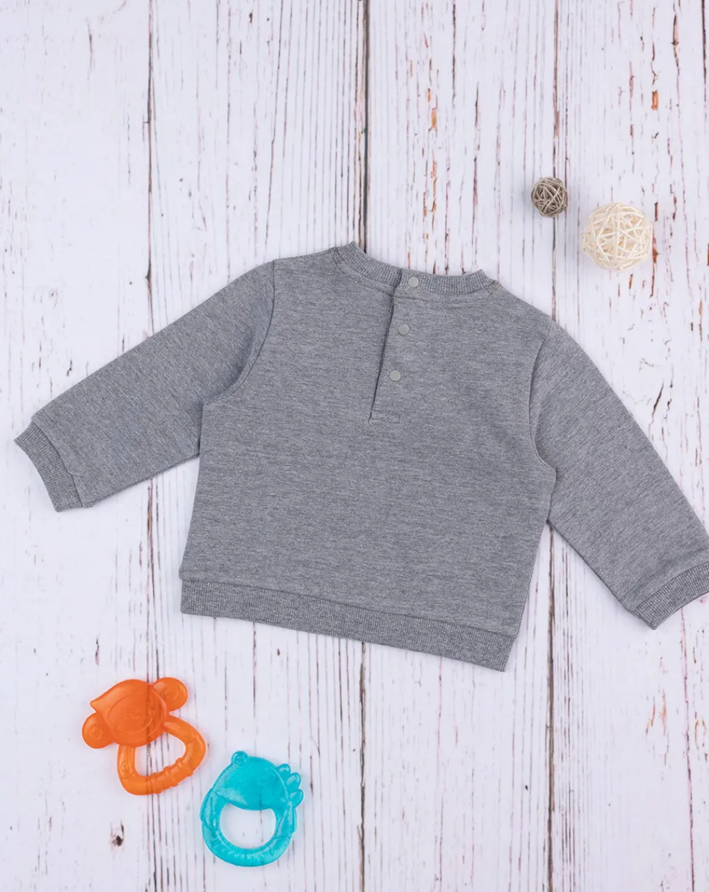 Prenatal Magliette-Felpa Bimbo Grey
