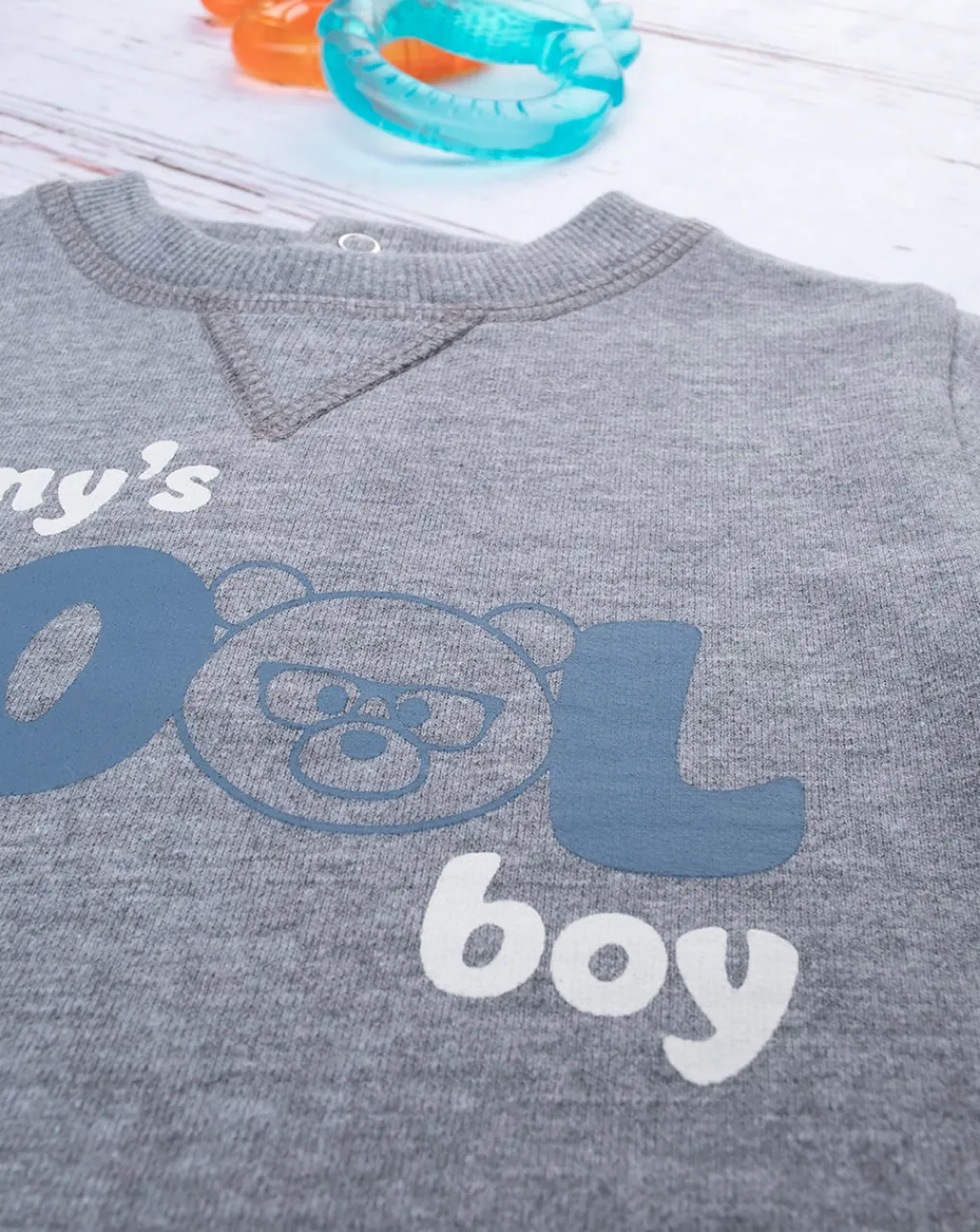 Prenatal Magliette-Felpa Bimbo Grey