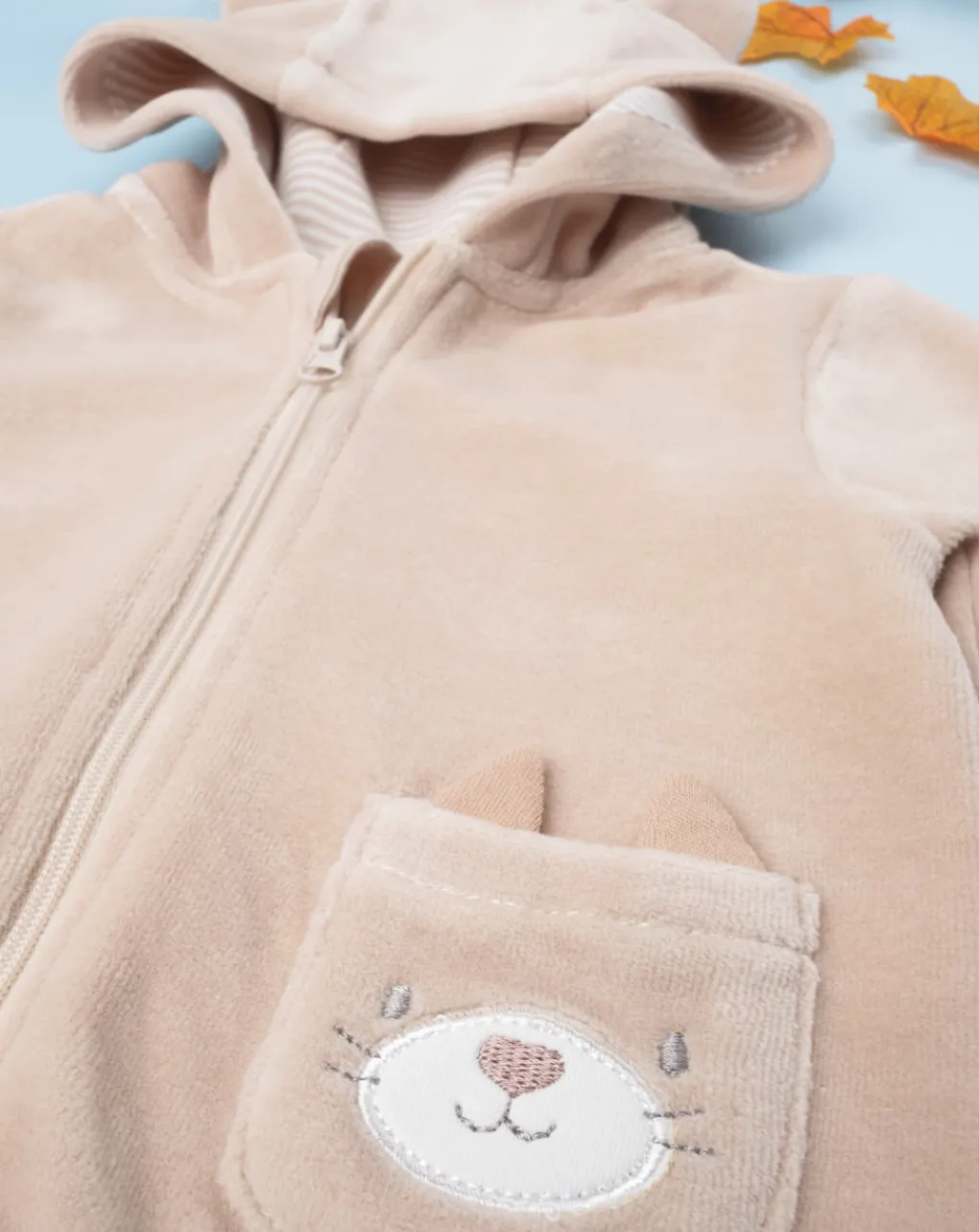 Prenatal Cardigan-Felpa Boy Con Cappuccio "Gatto”