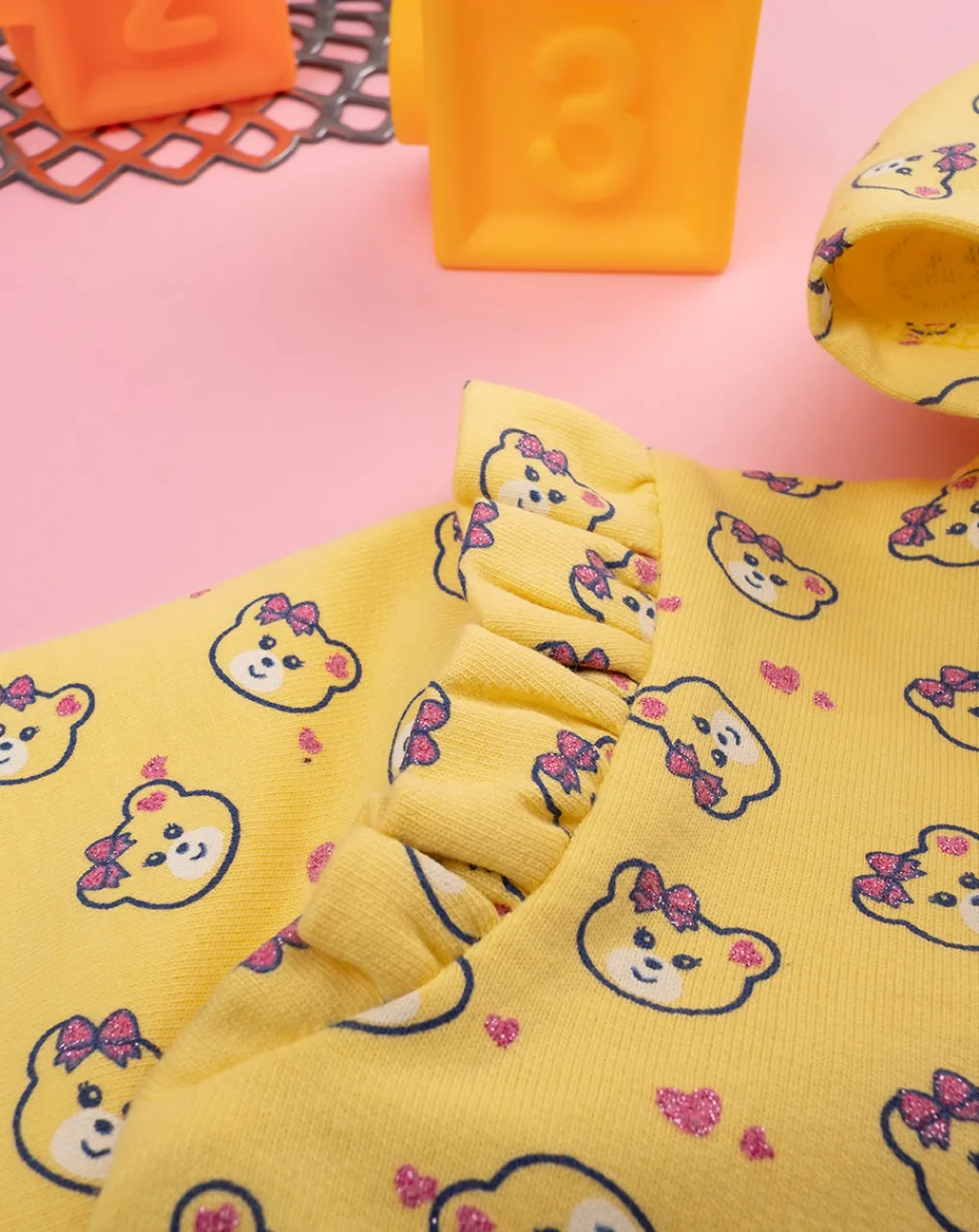 Prenatal Cardigan-Felpa Con Cappuccio Bimba "Teddy”