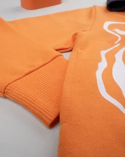 Prenatal Maglioni E Cardigan-Felpa Con Cappuccio Bimbo Arancione