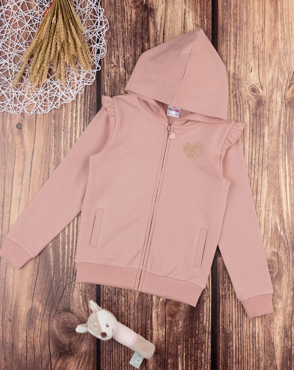 Prenatal Felpe E Maglioni-Felpa French Terry Bimba Rosa
