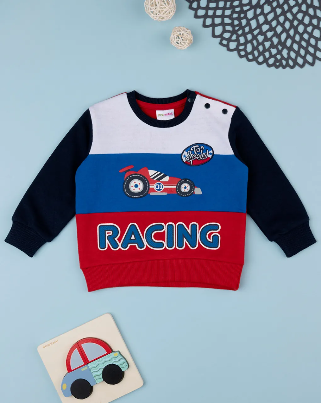 Prenatal Maglioni E Cardigan-Felpa French Terry Bimbo "Racing”