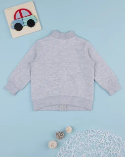Prenatal Maglioni E Cardigan-Felpa Garzata Bimbo Grigia "New York”