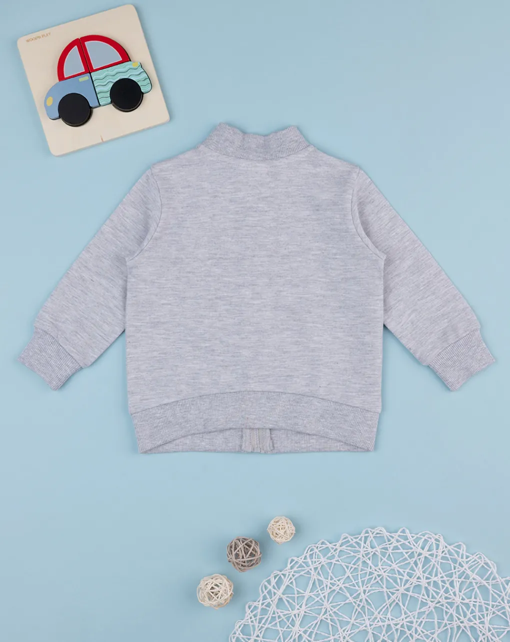 Prenatal Maglioni E Cardigan-Felpa Garzata Bimbo Grigia "New York”