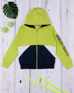 Prenatal Maglioni E Cardigan-Felpa Leggera Bimbo Verde/Blu