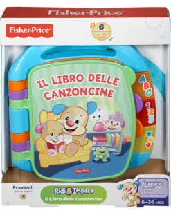 Fisher-Price Giochi Primi Mesi-Fisher Price - Libro Delle Canzoncine Ridi & Impara