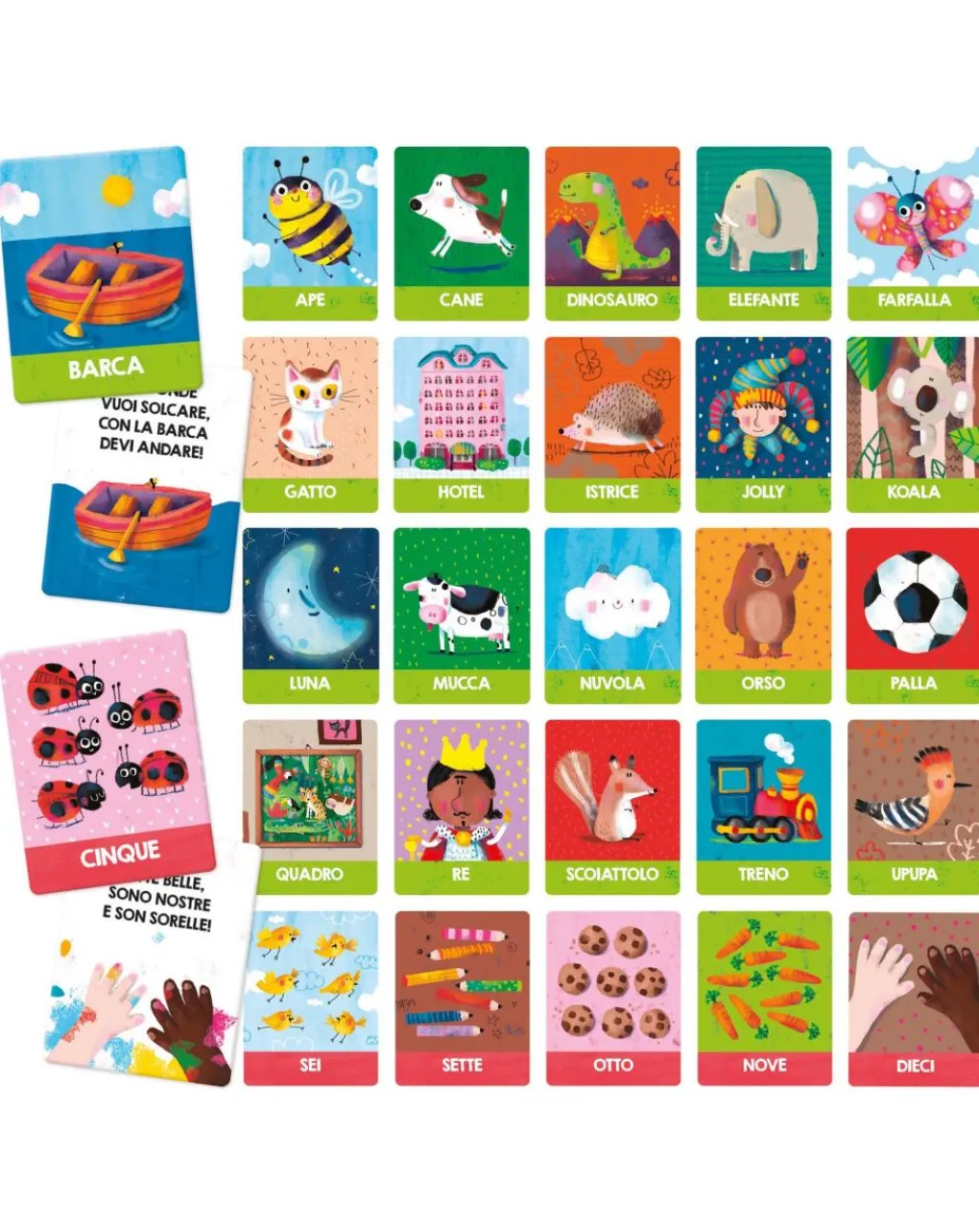Headu Giochi Didattici-Flashcards Montessori Prime Scoperte. Per Imparare Parole Numeri E Forme 1/4 Anni -