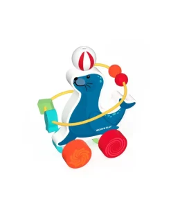 Wood'N'Play Giochi Primi Mesi-Foca Attivita’ Con Ruote - Wood 'N’ Play