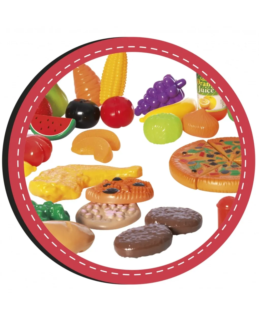FunnyHome Giochi Di Imitazione-Funny Home - Set Pizza 60 Pz