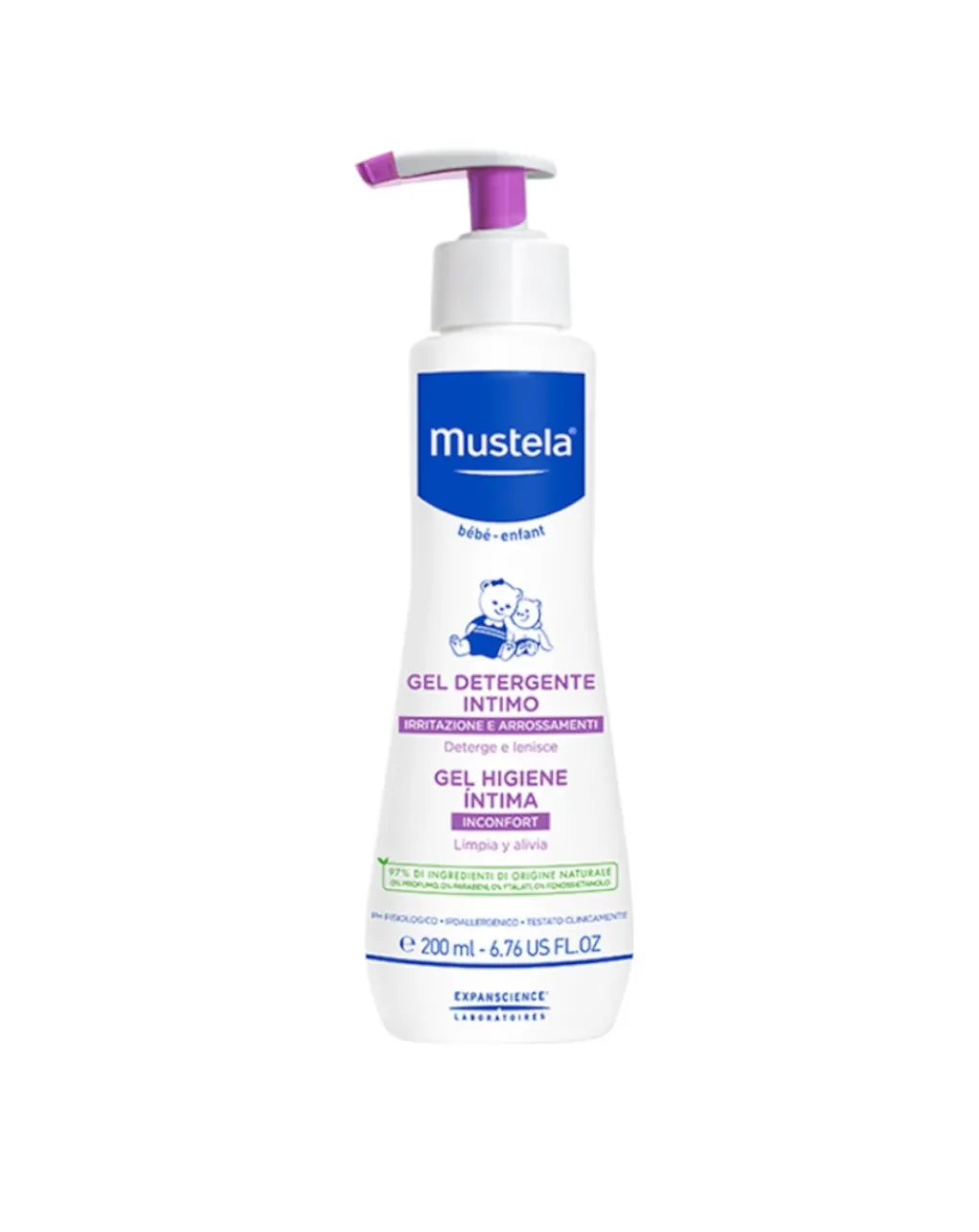 Mustela Saponi E Bagnoschiuma-Gel Detergente Intimo 200 Ml