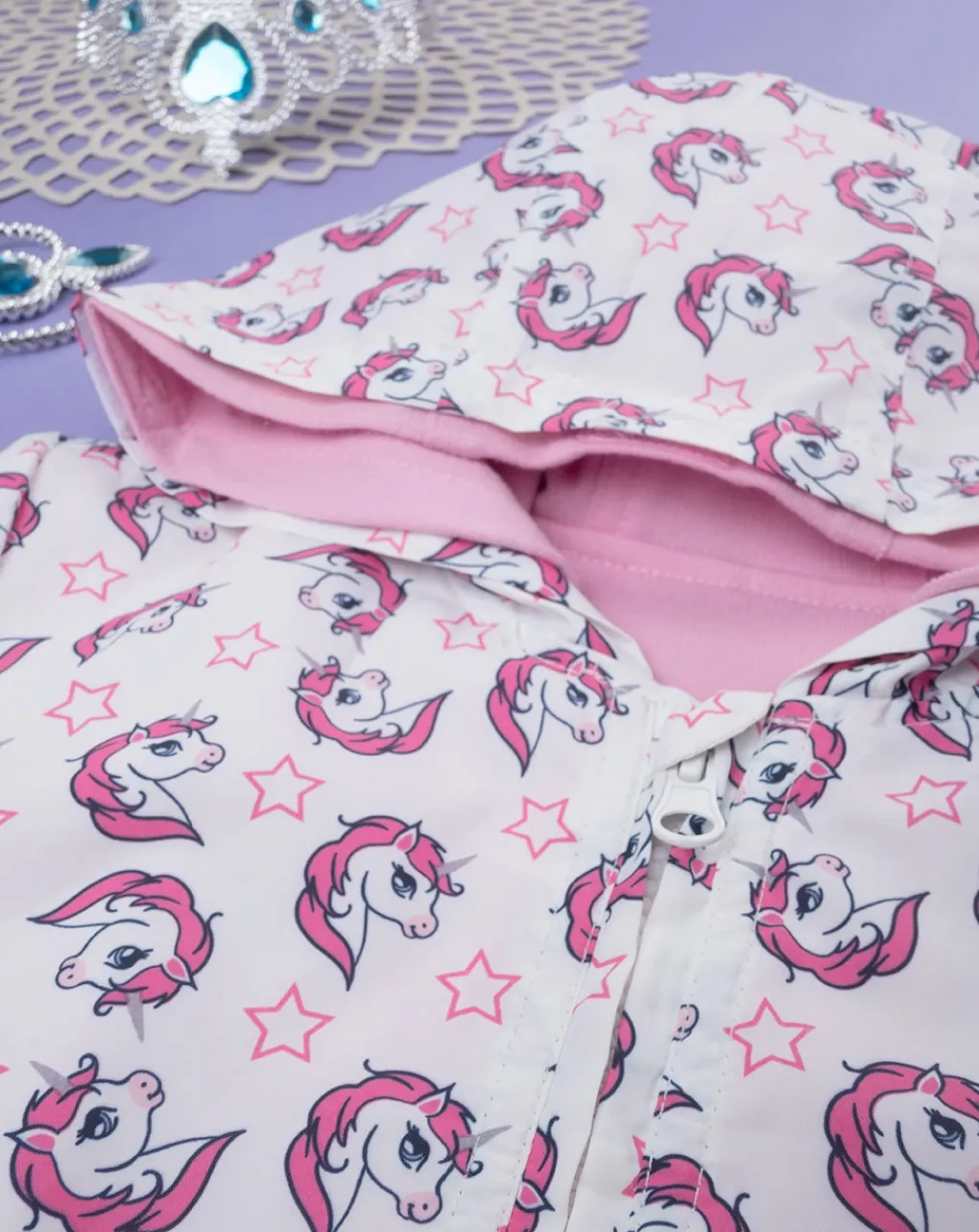 Prenatal Giubbotti E Piumini-Giacca Antivento Bimba "Unicorni”