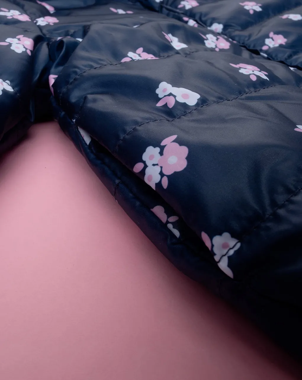Prenatal Giubbini E Piumini-Giacca Leggera Bimba Blu "Fiori”
