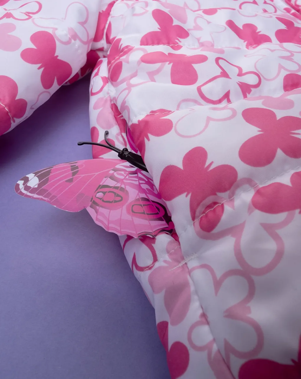 Prenatal Giubbini E Piumini-Giacca Leggera Bimba "Fiori Rosa”