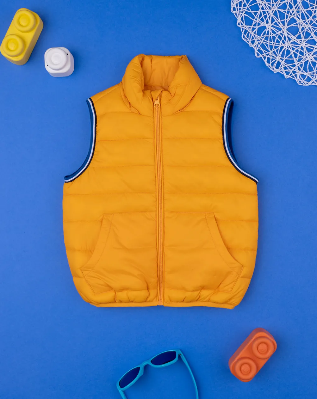 Prenatal Giubbotti E Piumini-Gilet Smanicato Boy Yellow