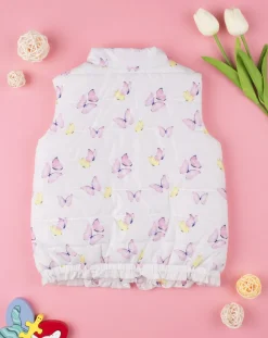 Prenatal Giubbini E Piumini-Gilet Smanicato Girl Farfalle