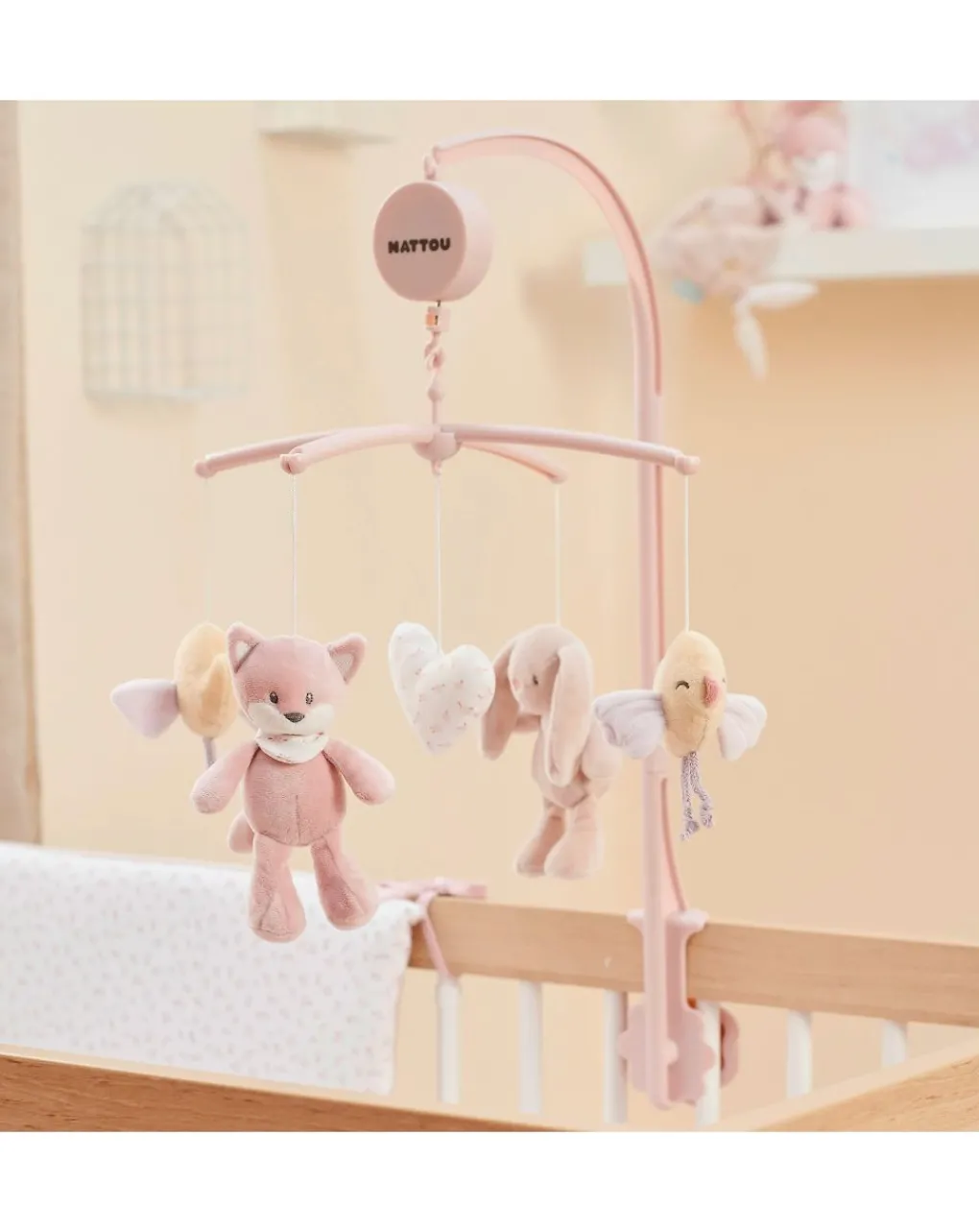 Nattou Giostrine E Carillon Neonato-Giostrina Pomme La Coniglietta -