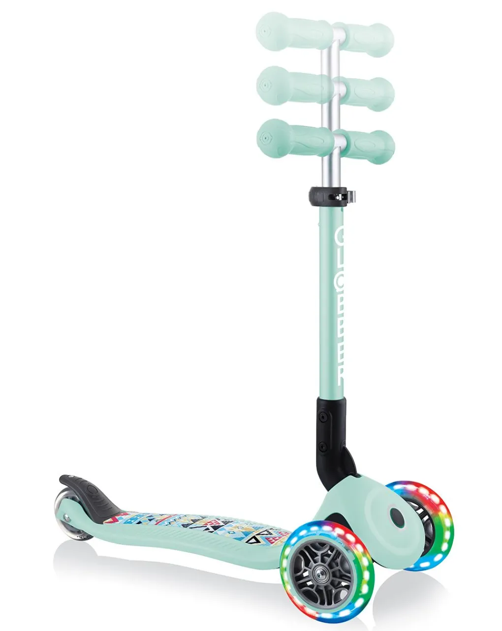 Globber Tricicli Biciclette Monopattini E Accessori-- Junior Foldable Fantasy Light - Mint