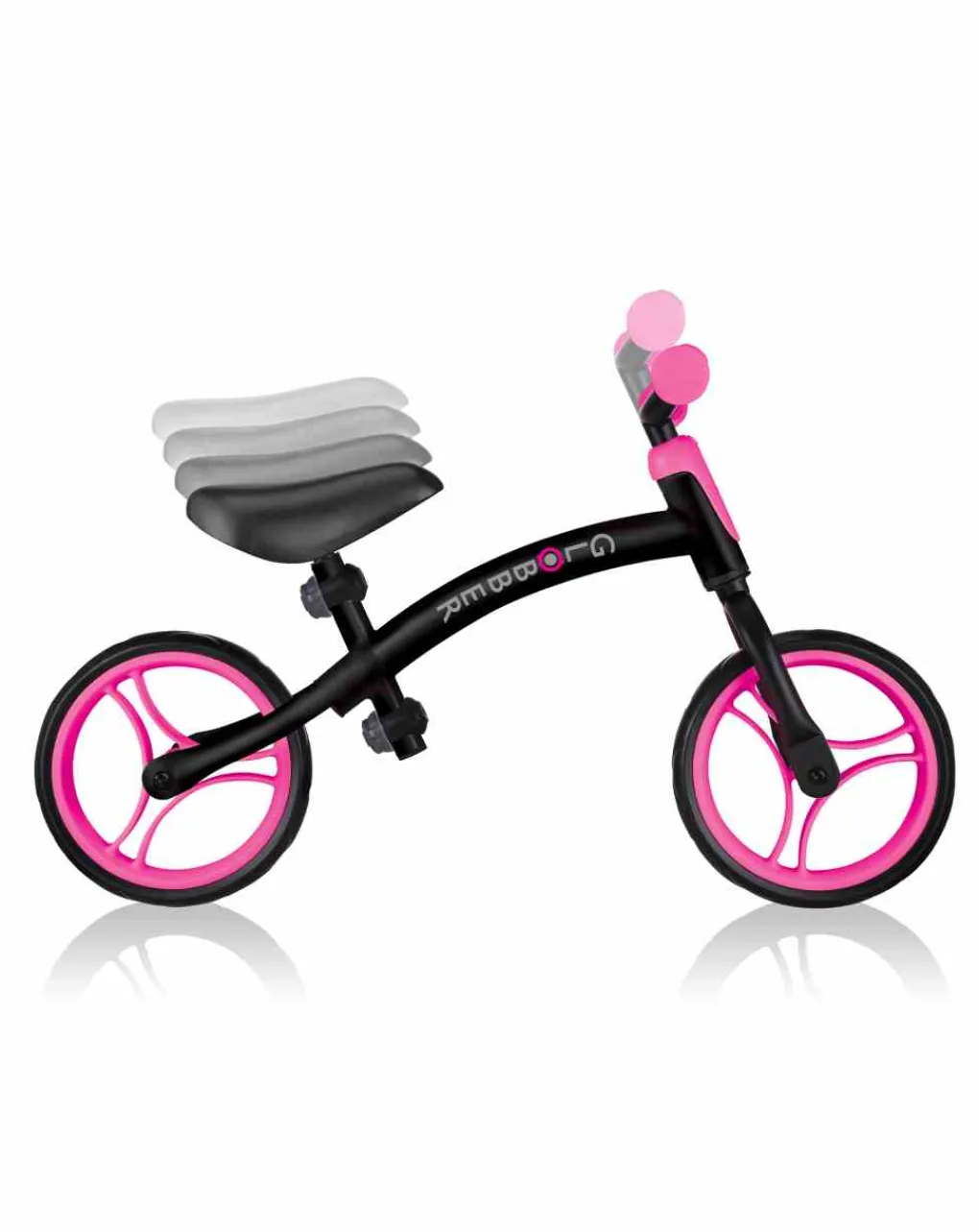 GLO Cavalcabili E Primi Passi-Go Bike - Black/Neon Pink - bber