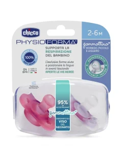 Chicco Succhietti-Gommottino Silicone 2-6 Bimba 2Pz