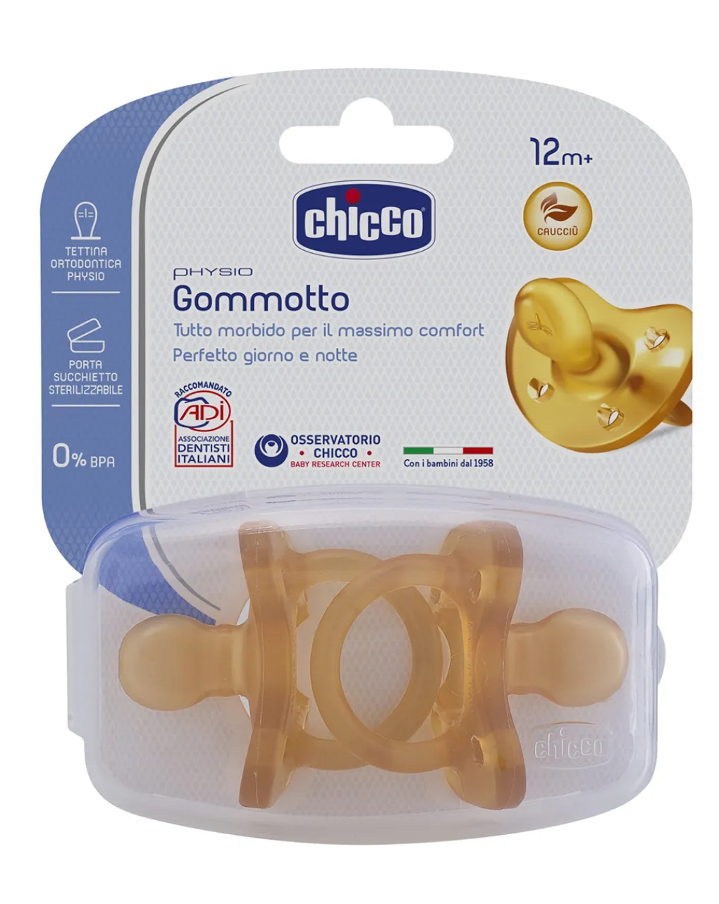 Chicco Succhietti-Gommotto Caucciu 12M+ (2Pz)