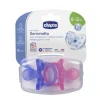 Chicco Succhietti-Gommotto Physio Silicone Bimba 6-12M 2Pezzi