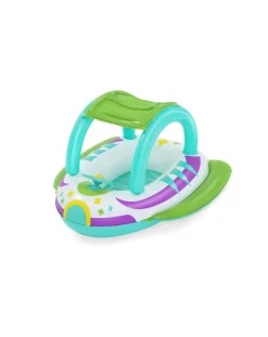 Bestway Secchielli E Giochi Mare-Gonfiabile Navicella Space Con Copertura 107X112 Cm -