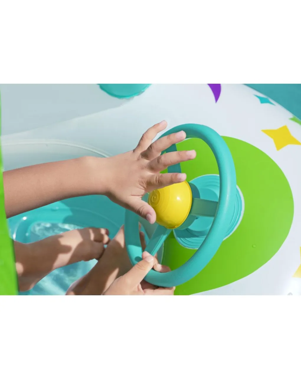 Bestway Secchielli E Giochi Mare-Gonfiabile Navicella Space Con Copertura 107X112 Cm -