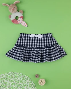 Prenatal Leggings E Gonne-Gonna Bimba Vichy Bianco/Nero