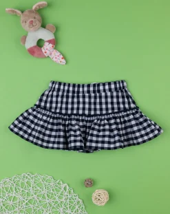 Prenatal Leggings E Gonne-Gonna Bimba Vichy Bianco/Nero