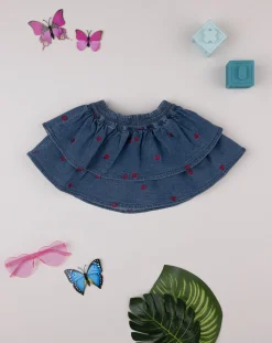 Prenatal Leggings E Gonne-Gonna Denim Bimba "Coccinelle”
