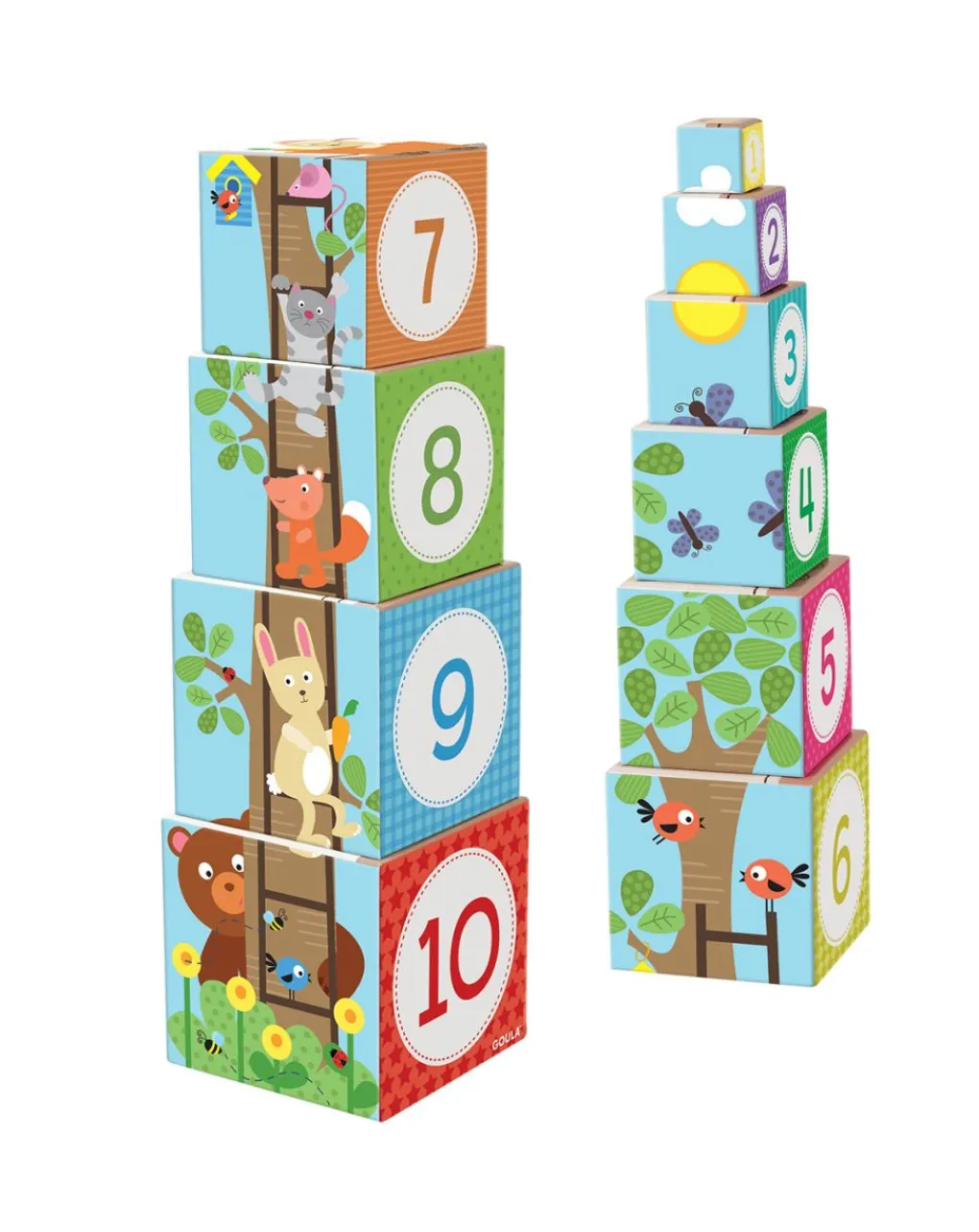 Goula Giochi Interattivi E Prescolari-- Cubi Impilabili Foresta